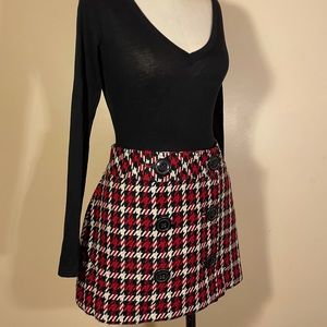 Express houndstooth skirt